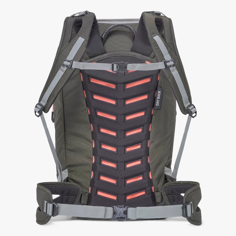 Mochila para mujer compacta y versátil de 23 litros con fácil acceso y sistema de transporte con ventilación Dry Back Contact