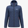 Una chaqueta de plumón para hombre cálida e impermeable para hacer alpinismo y esquí de travesía.