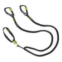 La correa giratoria Black Diamond ofrece una solución sencilla y segura, para no correr el riesgo de dejar caer una herramienta.