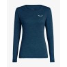 Una camiseta de manga larga para mujer transpirable y de secado rápido para actividades de trekking y hiking.