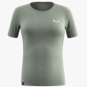 Camiseta de manga corta ligera y de secado rápido para mujer para senderismo y trekking alpino en verano.