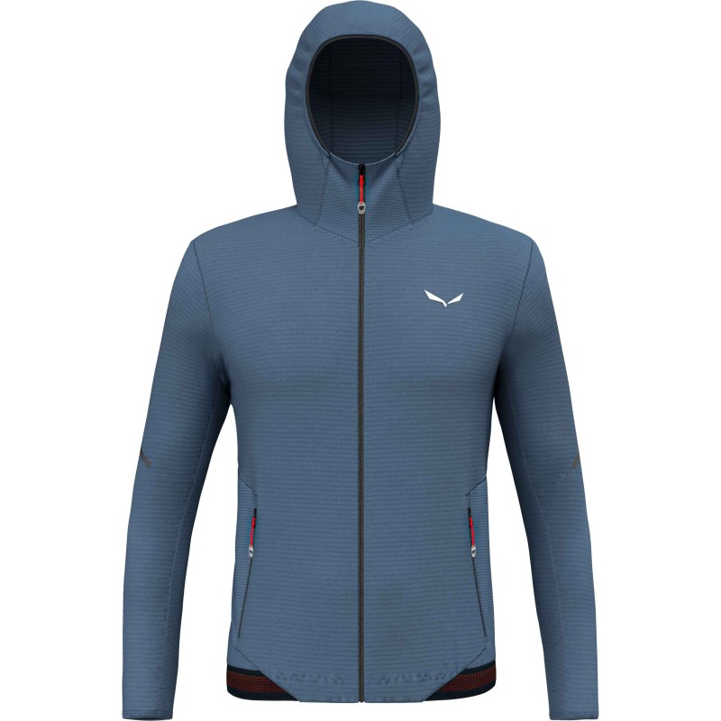 Chaqueta con capucha Salewa que combina ligereza, comodidad y rendimiento.