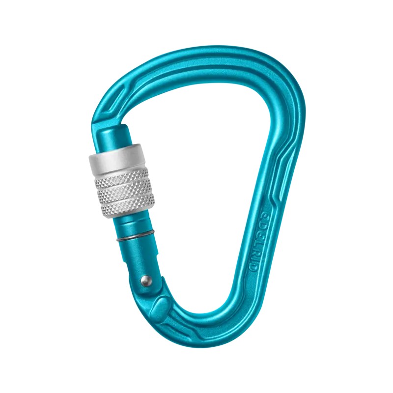 Mosquetón HMS muy compacto y ligero. Ideal para escalada