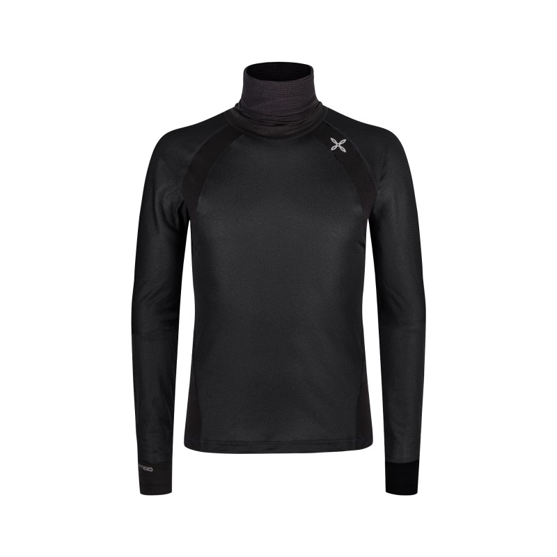 Camiseta de cuello alto Vertigo Octa brinda calidez sin peso para brindar protección en climas fríos.