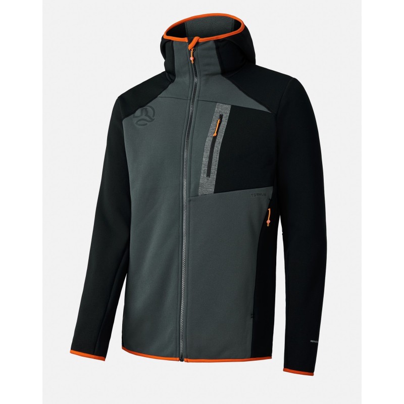 Chaqueta técnica con capucha en tejido Warmshell reciclado. Cálida, transpirable y resistente, diseñada por y para la montaña .