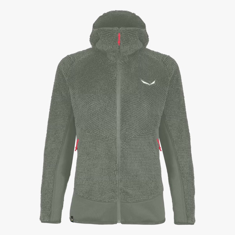 Una chaqueta con capucha técnica, suave y cálida para mujer