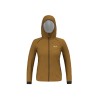 Chaqueta extremadamente ligera, técnica e impermeable para mujer con revestimiento DWR sin PFC.