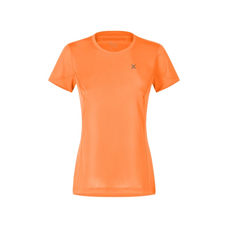 La camiseta Tecnica Join para mujer, de secado rápido, es perfecta para escalar y hacer senderismo en verano.