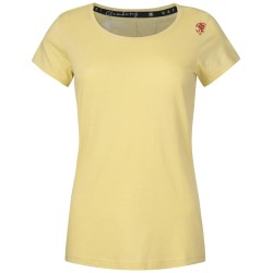 Camiseta de manga corta para escalada, ligera, de algodón orgánico para mujer, muy comoda.