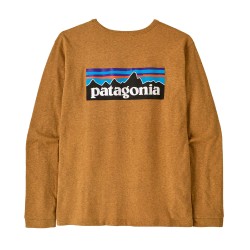 Camiseta de manga larga casual y cómoda, con cuello redondo y un corte recto más holgado de lo normal